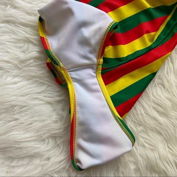 Disney Mickey Mouse Multicolored Striped Bodysuit - Picture 6 of 8